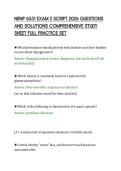 NRNP 6531 EXAM 2 SCRIPT 2026 QUESTIONS AND SOLUTIONS COMPREHENSIVE STUDY SHEET FULL