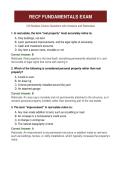 Real Estate Fundamentals &mdash; Knowledge Exam &mdash; Practice Questions with Answers