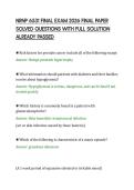 NRNP 6531 FINAL EXAM 2026 FINAL PAPER SOLVED QUESTIONS WITH FULL SOLUTION ALREADY