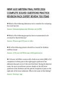 NRNP 6531 MIDTERM FINAL PAPER 2026 COMPLETE SOLVED QUESTIONS PRACTICE REVISION PACK