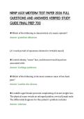NRNP 6531 MIDTERM TEST PAPER 2026 FULL QUESTIONS AND ANSWERS VERIFIED STUDY