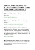 NRNP 6531 WEEK 4 ASSIGNMENT 2026 ACTUAL TEST PAPER QUESTIONS SOLUTIONS VERIFIED