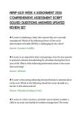 NRNP 6531 WEEK 4 ASSIGNMENT 2026 COMPREHENSIVE ASSESSMENT SCRIPT SOLVED