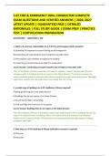 F-07 FIRE & EMERGENCY DRILL CONDUCTOR COMPLETE &NewLine;EXAM QUESTIONS AND VERIFIED ANSWERS &vert; 2026&ndash;2027 &NewLine;LATEST UPDATE &vert; GUARANTEED PASS &vert; DETAILED &NewLine;RATIONALES &vert; FULL STUDY GUIDE &vert; EXAM PREP &vert; PRACTICE &NewLine;TEST &vert; CERTIFICATION PREPARATION 