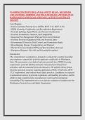 WASHINGTON PESTICIDE LAWS & SAFETY EXAM &ndash; QUESTIONS &NewLine;AND ANSWERS &vert; VERIFIED AND WELL DETAILED ANSWERS &vert; PLUS &NewLine;RATIONALES &vert; DOWNLOAD AND PASS &vert; LATEST EXAM UPDATE &NewLine;2026&sol;2027 