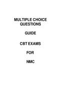 MULTIPLE CHOICE &NewLine;QUESTIONS&NewLine;GUIDE&NewLine;CBT EXAMS &NewLine;FOR &NewLine;NMC