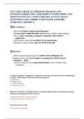 WGU D265 Critical Thinking&colon; Reason and Evidence Objective Assessment Exam Prep &vert; Practice Questions & Answers &vert; 2026&sol;2027&NewLine;&NewLine;