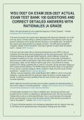 WGU D027 Advanced Pharmacology Objective Assessment Exam Prep &vert; Practice Questions & Detailed Rationales &vert; 2026&sol;2027&NewLine;&NewLine;