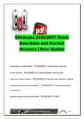 Simucase Exam 2026&sol;2027 &ndash; 20&plus; Questions & Answers &vert; Assessment&comma; Intervention&comma; Pre-Brief&comma; Debrief&comma; Stimulability & Clinical Reasoning