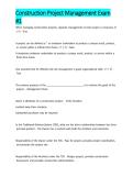 NYC DCAS Construction Project Manager Exam &vert; 200 Questions and Verified Answers &vert; Complete Q&A Guide with Rationales &vert; A&plus; Graded