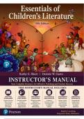Instructor's Manual for Essentials of Children's Literature&comma; 10th Edition &lpar;Short & Cueto&comma; 2022&rpar; &vert; Chapters 1&ndash;15&NewLine;