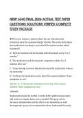 RNP 6540 FINAL 2026 ACTUAL TEST PAPER QUESTIONS SOLUTIONS VERIFIED COMPLETE