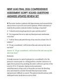 NRNP 6540 FINAL 2026 COMPREHENSIVE ASSESSMENT SCRIPT SOLVED QUESTIONS
