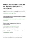NRNP 6540 FINAL 2026 PRACTICE TEST SHEET FULL SOLUTIONS CORRECT ANSWERS PREPARATION
