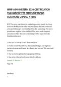 NRNP 6540 MIDTERM 2026 CERTIFICATION EVALUATION TEST PAPER QUESTIONS SOLUTION