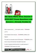 SSI Open Water Diver Section 5 2026&sol;2027 &ndash; 13 Questions & Answers &vert; Marine Life&comma; Coral Reefs&comma; Protected Areas & Responsible Diving