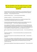 NDT Test Questions Final Test with all Correct & 100&percnt; Verified Answers &vert;Actual Complete Update &vert;Already Graded A&plus;