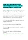 NRNP 6541 FINAL PAPER UPDATED COMPLETE QUESTIONS AND CORRECT ANSWERS BUNDLED