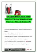 SSI Open Water Final Exam 2026&sol;2027 &ndash; 50&plus; Questions & Answers &vert; Pressure&comma; Buoyancy&comma; Decompression&comma; Equipment & Emergencies
