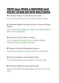 NRNP 6541 WEEK 6 MIDTERM 2026 STUDY GUIDE REVIEW SOLUTIONS&period;NRNP 6541 WEEK 6 MIDTERM 2026 STUDY GUIDE REVIEW SOLUTIONS&period;