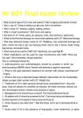 Nr 601 final exam review