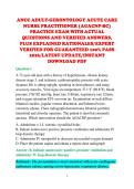 ANCC ADULT-GERONTOLOGY ACUTE CARE &NewLine;NURSE PRACTITIONER &lpar;AGACNP-BC&rpar; &NewLine;PRACTICE EXAM WITH ACTUAL &NewLine;QUESTIONS AND VERIFIED ANSWERS&comma; &NewLine;PLUS EXPLAINED RATIONALES&sol;EXPERT &NewLine;VERIFIED FOR GUARANTEED 100&percnt; PASS &NewLine;2026&sol;LATEST UPDATE&sol;INSTANT &NewLine;DOWNLOAD PDF