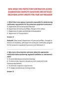 NEW JERSEY FIRE PROTECTION CONTRACTOR LICENSE &NewLine;EXAMINATION COMPLETE QUESTIONS AND DETAILED &NewLine;SOLUTIONS LATEST UPDATE THIS YEAR JUST RELEASED