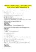 NDT Exam 1 ET with all Correct & 100&percnt; Verified Answers &vert;Actual Complete Update &vert;Guaranteed to Pass