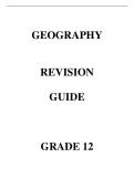 Grade 12 Geography Revision Study Guide - Matric Final Exam CAPS Aligned &lpar;Climate&comma; Geomorphology&comma; Settlement & Economic Geography&rpar;