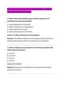 RCA Indiana State Jurisprudence Test 2026&sol;2027 &vert; Complete &NewLine;Exam Prep Questions & Answers 
