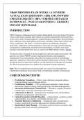 NR605 MIDTERM EXAM WEEKS 1-4 COVERED &NewLine;ACTUAL EXAM &lbrack;QUESTION 1-200&rsqb; AND ANSWERS &NewLine;UPDATED 2026&sol;2027 &vert; 100&percnt; VERIFIED &vert; DETAILED &NewLine;RATIONALES &ndash; PASS GUARANTEED A&plus; GRADED &vert; &NewLine;INSTANT DOWNLOAD 