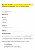 MSN 650L SOAP Note- Acute Uncomplicated Cystitis Clinical Evaluation & Management Plan &ndash; 38-Year-Old Female