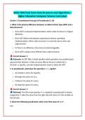 WGU C949 Final Exam Data Structures and Algorithms &ndash; &NewLine;Higher Education Computer Science Curriculum 