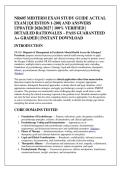 NR605 MIDTERM EXAM STUDY GUIDE ACTUAL &NewLine;EXAM &lbrack;QUESTION 1-200&rsqb; AND ANSWERS &NewLine;UPDATED 2026&sol;2027 &vert; 100&percnt; VERIFIED &vert; &NewLine;DETAILED RATIONALES &ndash; PASS GUARANTEED &NewLine;A&plus; GRADED &vert; INSTANT DOWNLOAD 