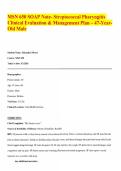 MSN 650 SOAP Note- Streptococcal Pharyngitis Clinical Evaluation & Management Plan &ndash; 47-Year-Old Male