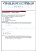 Boston University AD 643 Project Risk Management Comprehensive Exam Study Guide&colon; Risk Identification&comma; Qualitative & Quantitative Analysis&comma; Mitigation&comma; and Monitoring 2026&sol;2027 Verified Test Bank with Answers