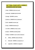 SAT MATH EXAMS WITH CORRECT ANSWERS&sol;PRACTICE TEST &sol;DEFINITIONS&comma;