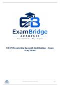 R-I CFI Residential Carpet I Certification &ndash; Exam Prep Guide