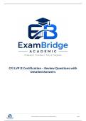CFI LVP II Certification &ndash; Review Questions with Detailed Answers