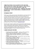 NR605 DIAGNOSIS & MANAGEMENT IN PSYCHIATRIC&NewLine;MENTAL HEALTH ACROSS THE LIFESPAN I PRACTICUM &mdash; &NewLine;PRACTICE ACTUAL EXAM &lbrack;QUESTION 1-200&rsqb; AND &NewLine;ANSWERS UPDATED 2026&sol;2027 &vert; 100&percnt; VERIFIED &vert; DETAILED &NewLine;RATIONALES &ndash; PASS GUARANTEED A&plus; GRADED &vert; INSTANT &NewLine;DOWNLOAD