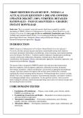 NR605 MIDTERM EXAM REVIEW - WEEKS 1-4 &NewLine;ACTUAL EXAM &lbrack;QUESTION 1-200&rsqb; AND ANSWERS &NewLine;UPDATED 2026&sol;2027 &vert; 100&percnt; VERIFIED &vert; DETAILED &NewLine;RATIONALES &ndash; PASS GUARANTEED A&plus; GRADED &vert; &NewLine;INSTANT DOWNLOAD 