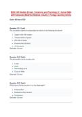 BIOD 152 Module 4 Exam &vert; Anatomy and Physiology 2 &vert; Actual Q&A &NewLine;with Rationale &lpar;BIOD152 Module 4 Exam&rpar; &vert; Portage Learning Online 