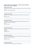 BIOD 331 Module 5 Exam &vert; Pathophysiology &vert; Actual Q&A with Rationale &lpar;BIOD331 &NewLine;Module 5 Exam&rpar; &vert; Portage Learning Online 