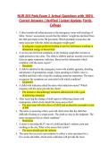 NUR 203 Peds Exam 2 Actual Questions with 100&percnt;&NewLine;Correct Answers &vert; Verified &vert; Latest Update- Fortis&NewLine;College