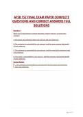 AFSB 152 FINAL EXAM PAPER COMPLETE&NewLine;QUESTIONS AND CORRECT ANSWERS FULL&NewLine;SOLUTIONS