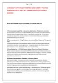 NURS 5663 PHARMACOLOGY FOR ADVANCED NURSING PRACTICE &NewLine;QUESTIONS LATEST 2026 &ndash; 2027 VERSION SOLVED QUESTIONS & &NewLine;ANSWERS 