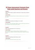 NY Home Improvement Contractor Exam&NewLine;Study guide Questions and Answers