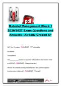 MATERIEL MANAGEMENT EXAM COMPLETE PACKAGE DEAL