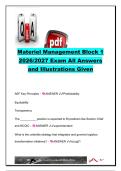 Materiel Management Block 1 Exam Questions & Answers 2026&sol;2027 &vert; 30 Questions &vert; AEF&comma; eLog21&comma; DLA&comma; NWRM&comma; COMSEC & OPSEC &vert; AFSC 2S0X1