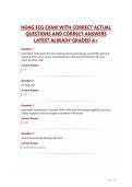 HOAG ECG EXAM WITH CORRECT ACTUAL QUESTIONS AND CORRECT ANSWERS LATEST ALREADY GRADED A&plus;